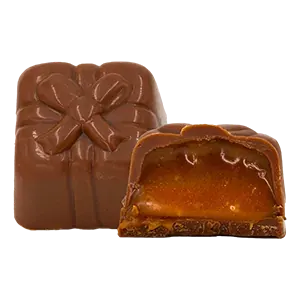 Ciocolată cu lapte și caramel – bomboană de ciocolată artizanală Choco Toni