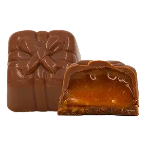 Ciocolată cu lapte și caramel – bomboană de ciocolată artizanală Choco Toni